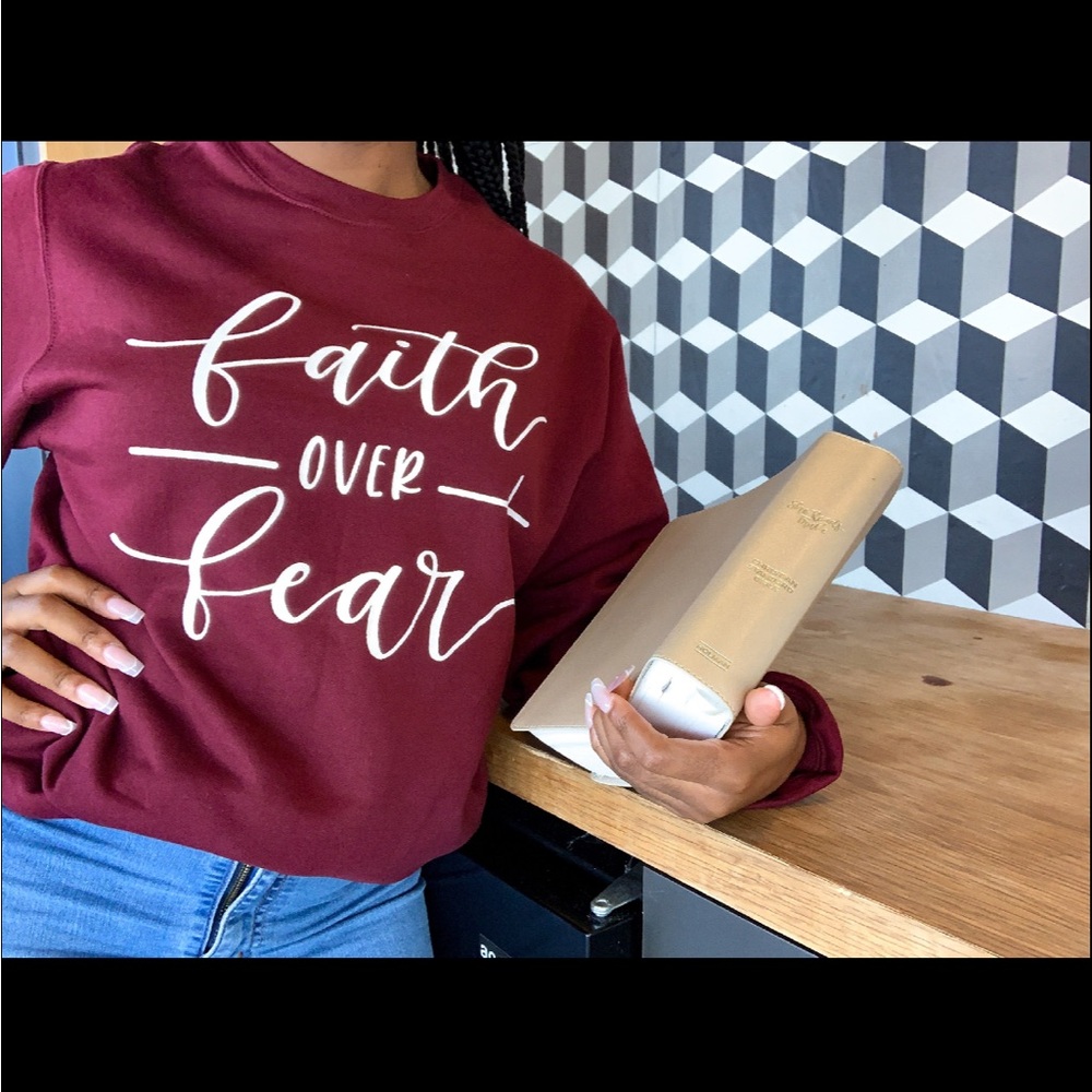Faith Over Faith Sweater